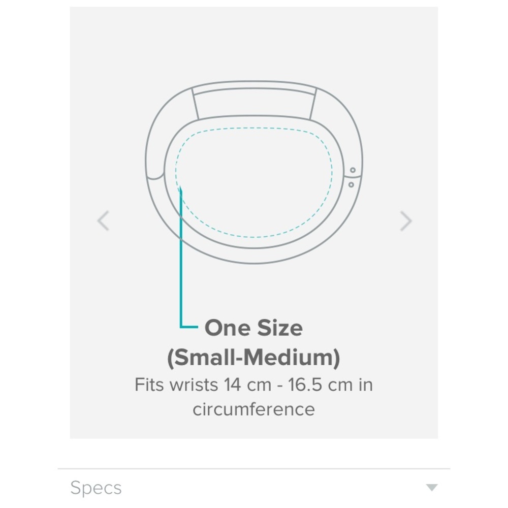 Fitbit Alta band sizing (posted on my page)